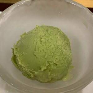 青汁の素で作る抹茶アイス